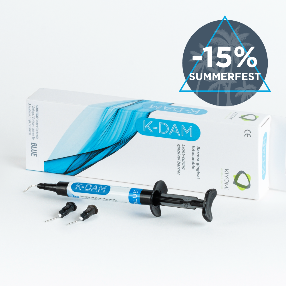 Barreira gengival K-Dam da Kiyomi Dental