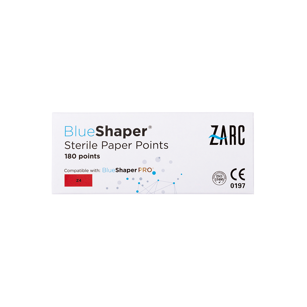 Pontas de papel estéreis BlueShaper da Zarc